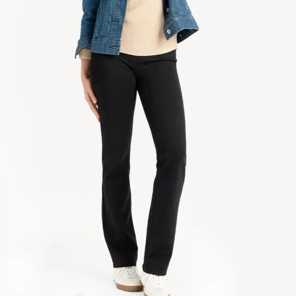 Betabrand Straight Leg Classic Dress Yoga Pants SP S Petite Black Trousers - Picture 11 of 11
